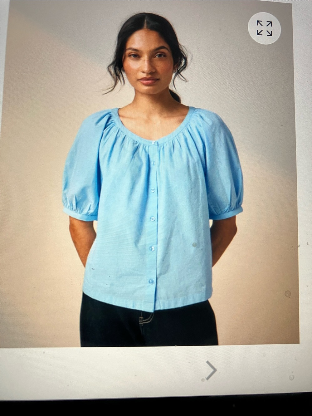 H&M Light Blue Viscose-Cotton Shirt